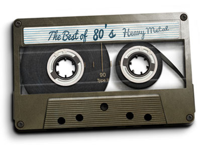 Cassette cassette photoshop retro tape