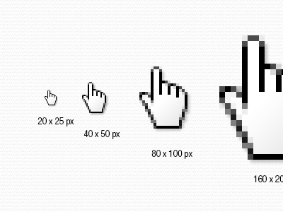 Free Hand Cursor In PSD