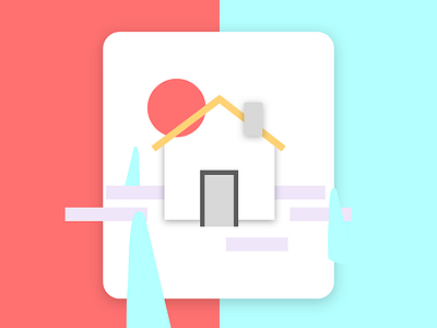 In or out | Button studies. App UI home house illustrator ilustration ui
