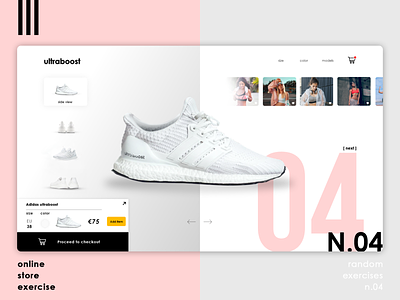 Adidas ultraboost product page 2020 adidas checkout daily dailyui exercise image interfaces product product page shoes sports store training ultra boost