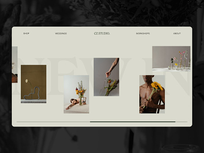 A Florist's Favourite Website app art branding design graphic design graphicdesign minimal ui web website