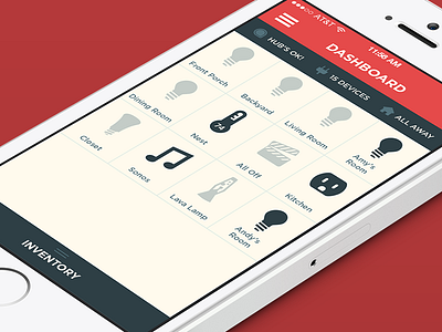 Revolv 2.0 - Dashboard home automation ios mobile mobile app revolv smart home ui ui design ux