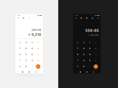 Calculator UI Android dailyui design ui ui design web