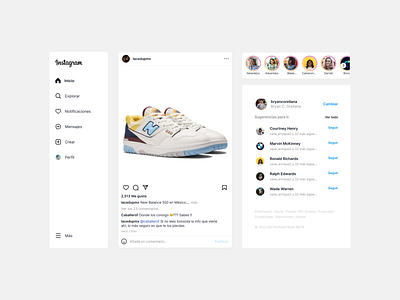 Instagram's Home dailyui figma figmadesign instagram ui ui design