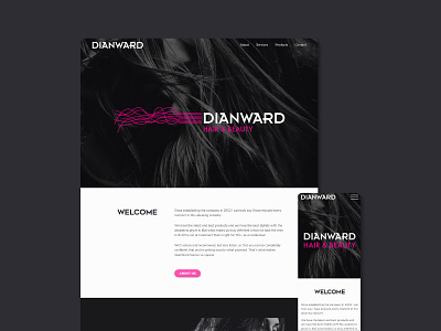 Dian Ward Hair & Beauty - Website hair salon hairdresser ux web design