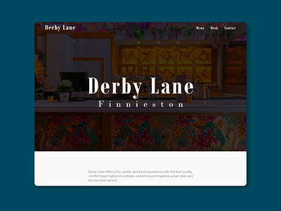 Derby Lane Website restaurant web design wordpress