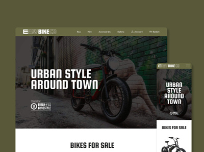 Easy Bike Website ebike ecommerce web design wordpress