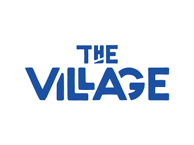 The Village logo community logo typography vector village