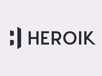 Heroik Logo brand icon logo wordmark