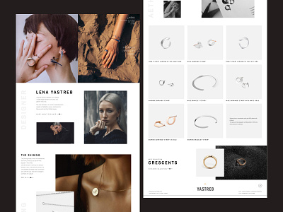 Yastreb Jewelry | Website Redesign Concept design landing page minimal ui web web design web designer website