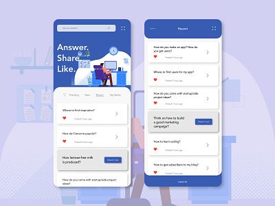 Daily 09 | Question&Answer App | Concept Design