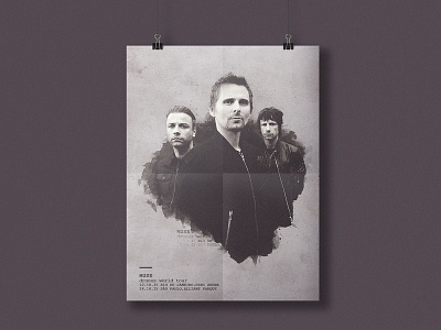 Muse - Drones World Tour Poster band poster drones drones tour muse poster