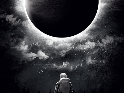 Eclipse apparel astronaut eclipse illustration moon sun