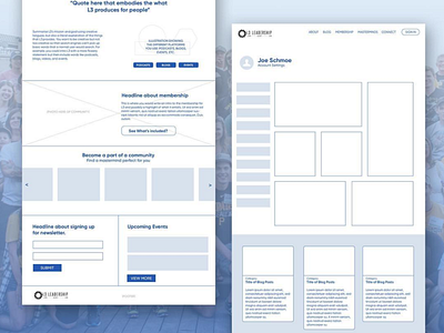 High Fidelity Wireframes