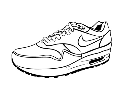 Air max 89 art design illustration nike shoes trainings vector
