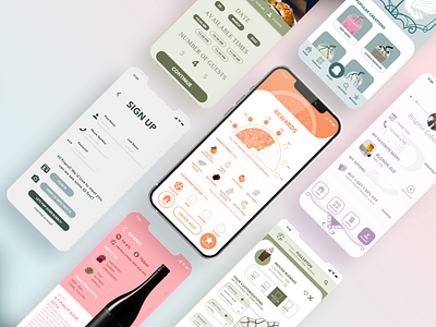 30 Day Project - Modern Art Nouveau Beverage App Branding