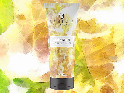 Kamelia Botanicals "Geranium & Garden Mint" Hand Cream Concept