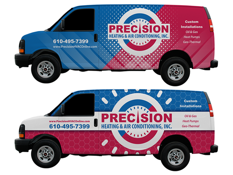 Precision Heating & Air Conditioning Van Wrap Concepts by Nick B. on ...