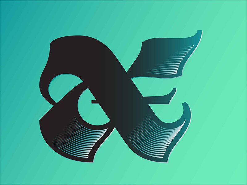 36 days of type - X lettering type 36days-x 36daysoftype