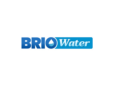 Brio Water Logo Design branding icon identity logo minimal typography