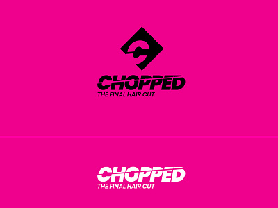 CHOPPED Logo Design branding design flat icon identity logo typography