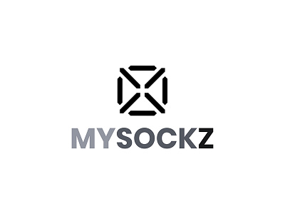 MySockZ app branding design flat identity logo