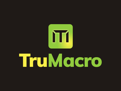 Trumacro Logo Option branding illustration logo minimal supplement typography