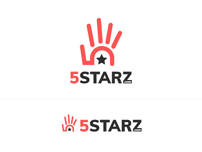 5starz Logo app art brand branding clean design flat hand icon identity illustration illustrator logo minimal playful typography vector