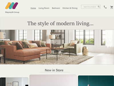 Furniture Store website branding design icon vector