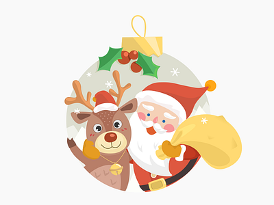 Merry Christmas 2015 ball cartoon deer gift graphic happy holiday illustrator merry christmas santa sketch