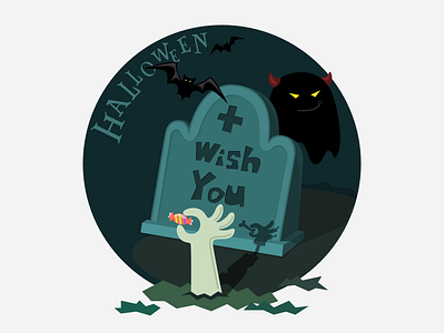 Halloween 2015 ghost graphic halloween holiday illustrator sketch