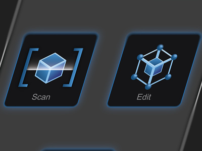 3D Modelling Program Icon Designs