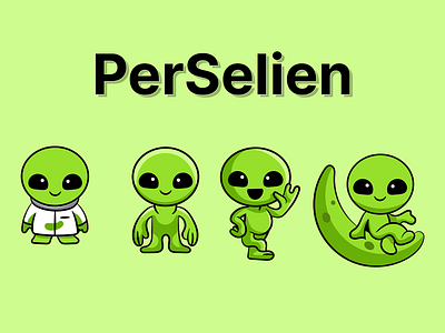 Perselien Character Design alien alien illustration alien logo alien mascot character characterdesign mascot persellien