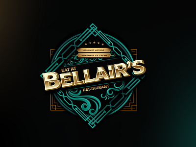 Bellair's Restaurant Logo Design