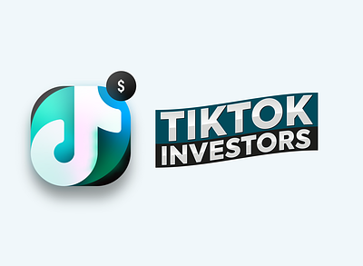 Tiktok Investors Logo 3d logo adobe illustrator artwork blender branding icon design illustration logo design tiktok vector