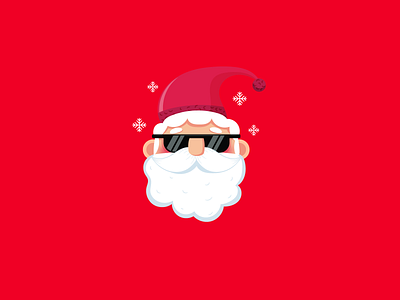 Cool Santa branding character christmas holiday illustration illustrator santa vector