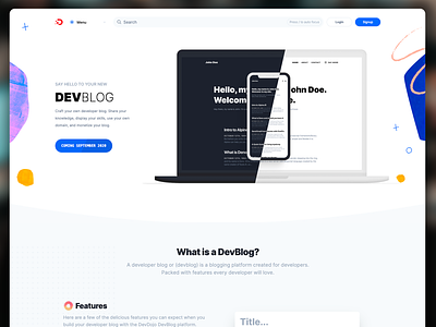 DevBlog - Easily Create a Developer Blog blog dev devblog developer developer blog