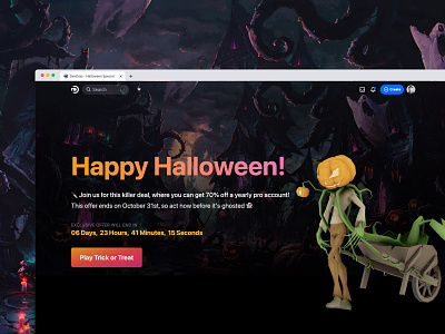 New Halloween Promo Page for DevDojo halloween laravel tailwindcss threejs