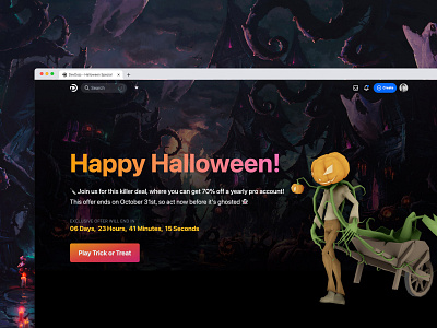 New Halloween Promo Page for DevDojo