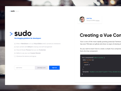 Sudo - The Blogging Platform For Developer blog for developers developer blog sudo