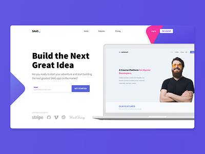 tailwind saas landing page