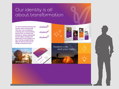 Vitalant Brand Launch banner design brand book brand identity infographic design