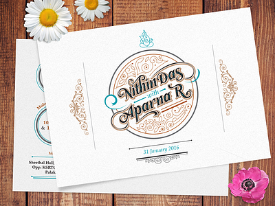 Wedding Invite Design art card custom graphic design invitation invite lettering print wedding