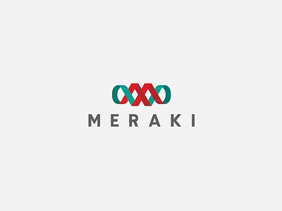 Meraki Logo design graphic design lettering logo print type typography web