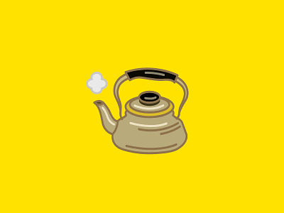 Kettle digital icon illustration vector