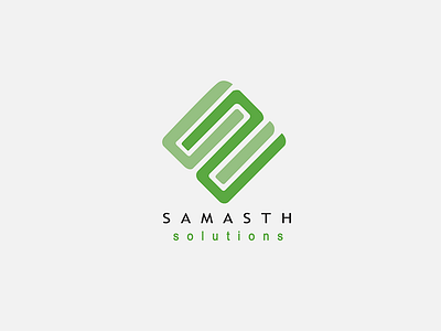 Samasth Solutions Logo design graphic design logo print type web