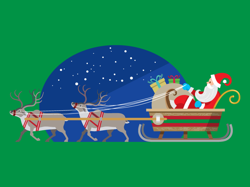 Santa Illustration by Orion Champadiyil on Dribbble