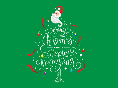 Christmas and New Year Lettering