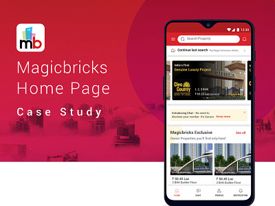 Magicbricks App Case Study app design casestudy ui ux ui ux design uidesign