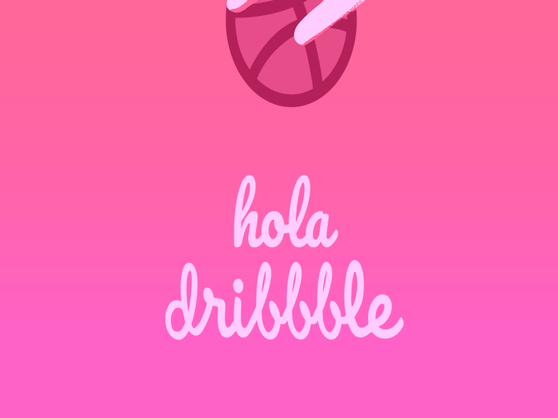 hola Dribbble animation illustration motion